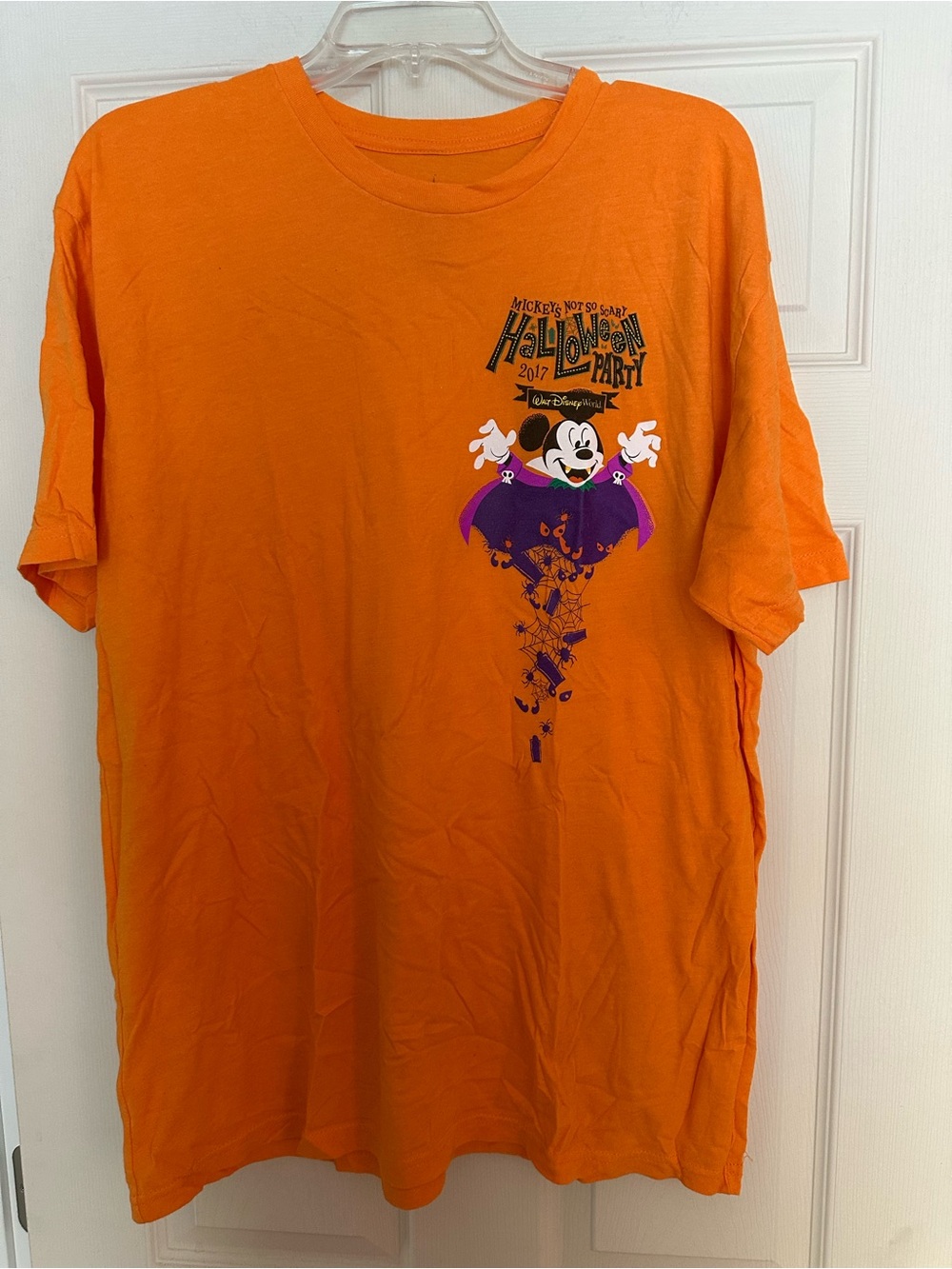 Disneys 2017 Orange Mickey Halloween Party Graphic Tee